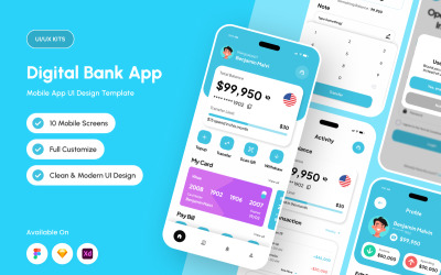 Saku.id – Mobile Banking UI Kit