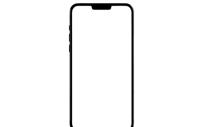 Rahmenloser Bildschirm eines Smartphones