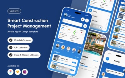 Buildora – UI-kit för bygginstrumentpaneler