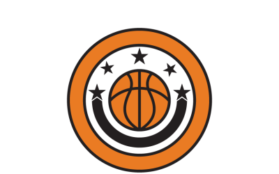 Customizable Basketballl Logo Template