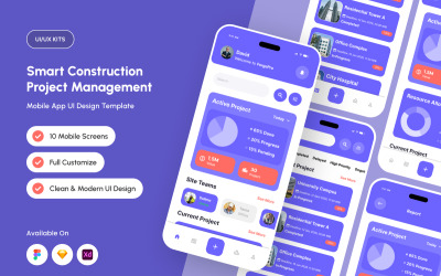 ForgePro – UI-kit för konstruktionsinstrumentpaneler