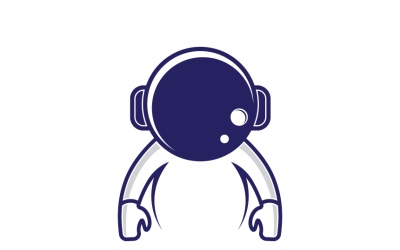 Space Astronaut Logo Template