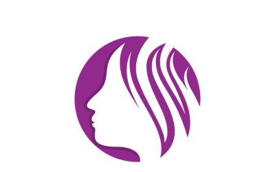 Woman Face Logo Template Design