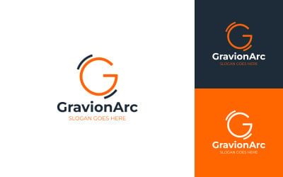 Gravion - G Harfi Logo Tasarım Şablonu