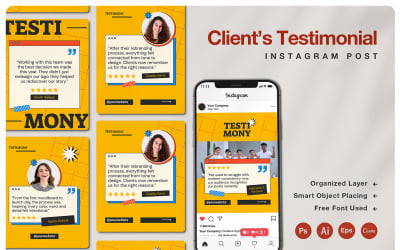 Agency's Client Testimonial Instagram Post