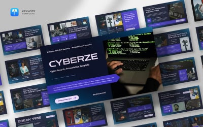 Cyberze - Siber Güvenlik Ana Konuşma Şablonu