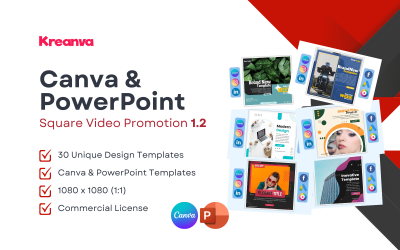K1 Canva 和 PowerPoint Square 视频推广 1.2