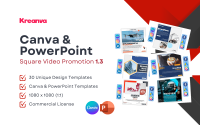 K1 Canva and PowerPoint Square Video Promotion 1.3