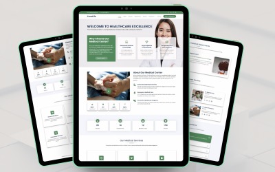 CuraLife — Responzivní landing page pro lékařskou péči a systém objednávání pro kliniky a nemocnice