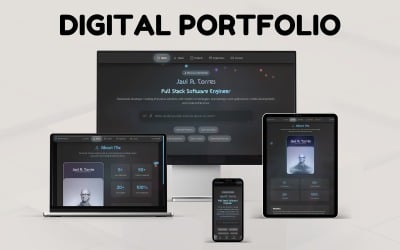 DigitalCV – Nowoczesny, responsywny szablon strony internetowej z portfolio osobistym