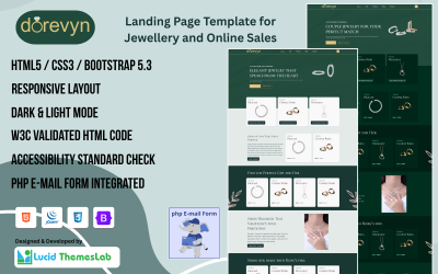 Dorevyn – Luxus Ékszerbolt és Valentin-napi Ajándékbolt HTML Sablon