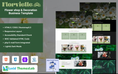 Florvielle – Elegancki szablon HTML dla kwiaciarni i kwiaciarni