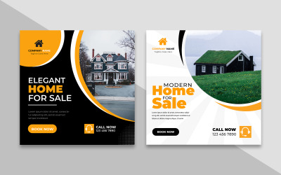 Publication sur les réseaux sociaux d&amp;#39;une agence immobilière Ver-6
