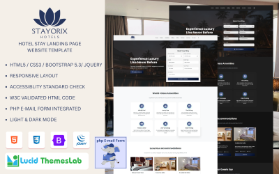 Stayorix – Modello HTML per prenotazioni di resort e hotel