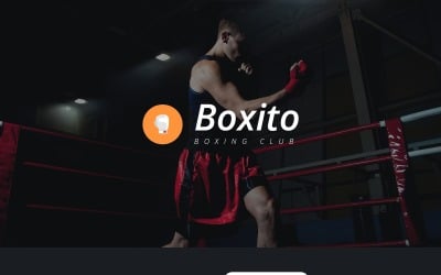Boxing Responsive Landing Page Vorlage