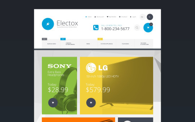 Magento Theme namens "Electox" #55109