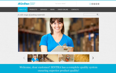 Modèle de site Web de Sintra