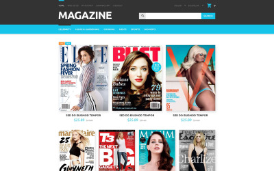 Modèle OpenCart de magasin de magazines