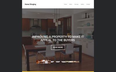 Modello di sito Web di home staging