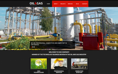 Moto CMS 3 Template für Öl und Gas #55125