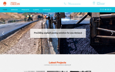 Moto CMS 3 Template für Pflaster #55130