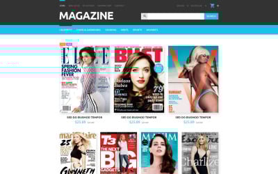 Plantilla OpenCart de tienda de revistas
