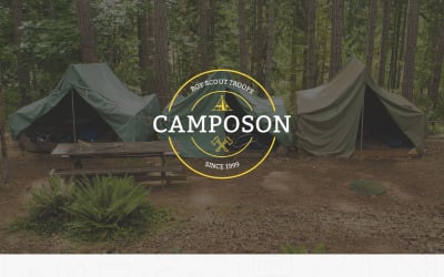 Шаблон адаптивной целевой страницы летнего лагеря