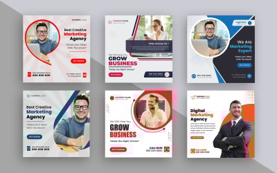 Příspěvek na Instagramu digitální marketingové agentury verze 11