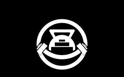 Dumbbell Fitness Logo Template