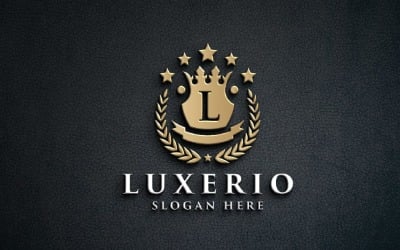 Luxury Monogram Letter L Crown