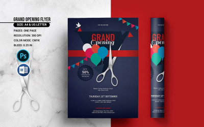 Mall för utskrivbar invigningsflyer