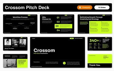 Crossom Pitch Deck PowerPoint Şablonu
