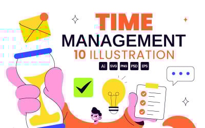 10 Illustration av tidsplanering