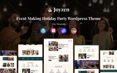 Joyzen - Etkinlik Oluşturma Tatil Partisi Çok Amaçlı Duyarlı WordPress Teması
