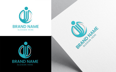Konsultdesign av företagslogotyp bokstaven J-1009