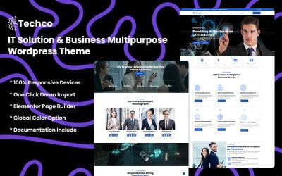 Techco - Tema WordPress per soluzioni IT e consulenza aziendale