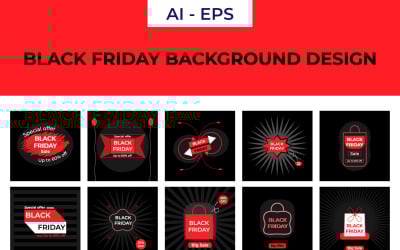 Black Friday Arka Plan Tasarım Koleksiyonu