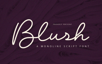 Blush - Monoline Script-typsnitt