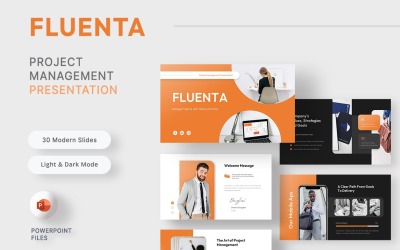 Fluenta - 项目执行与规划 PowerPoint 模板
