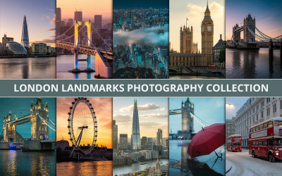 High-Resolution London City Landmarks &amp;amp; Skyline Photography Collection for Creative Projects