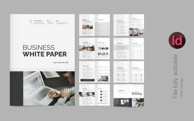 Minimalistisk whitepaper-mall