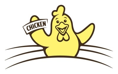 Návrh loga šťastné kuřecí farmy