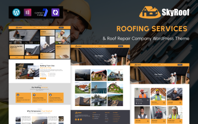 SkyRoof – WordPress-Theme für Dachdeckerarbeiten und Dachreparaturen