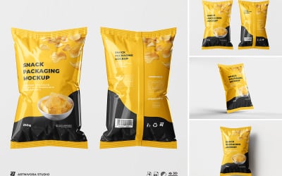 Snackförpackningar Mockup-set