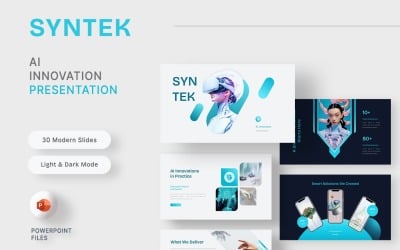 Syntek - Modèle PowerPoint sur les technologies futuristes