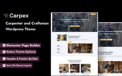 Carpex - Tema WordPress para Carpinteiros e Artesãos