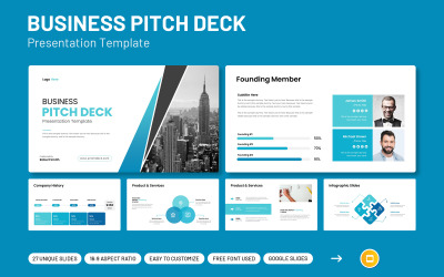 Plantilla de presentación de Google Slides para inversores - Presentación