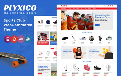 Plyxico - Sport, Játék és Fitnesz Áruház WooCommerce Sablon
