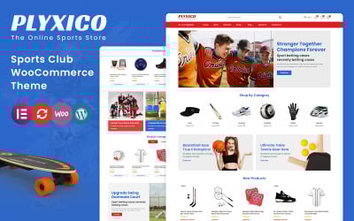 Plyxico - Tema WooCommerce para Loja de Esportes, Jogos e Fitness