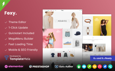 Foxy - Minimal Fashion Store PrestaShop Responsief Thema